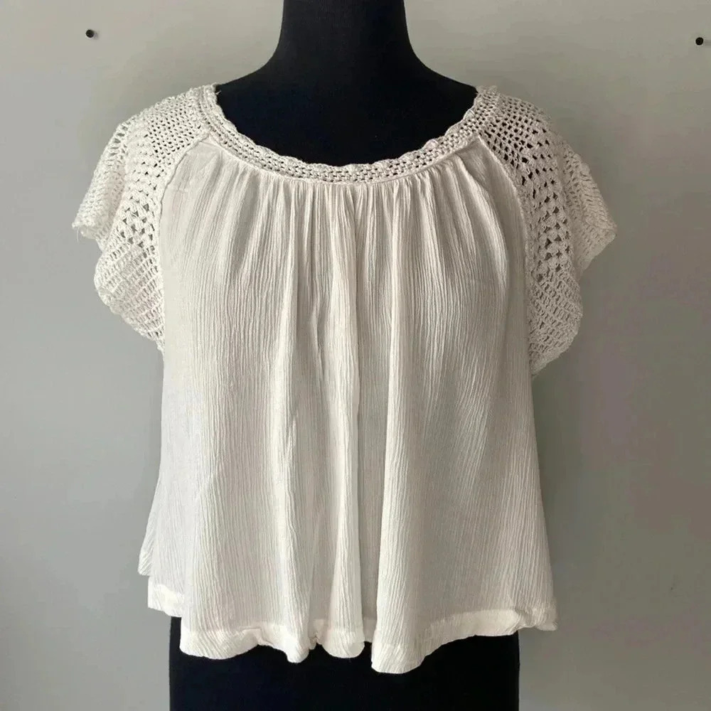 Ripcurl | Oversized Flowy Crop  Top